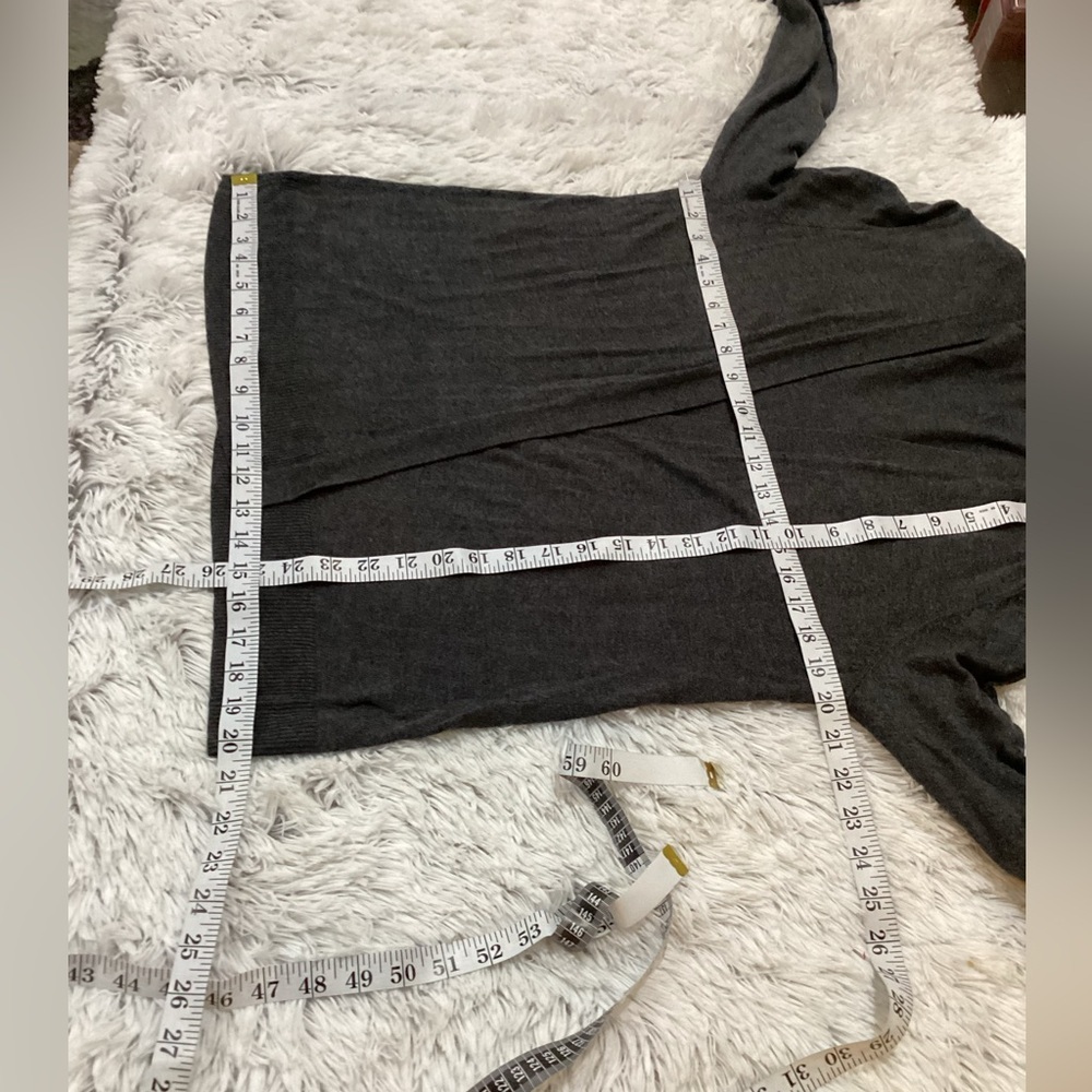 Old Navy dark gray lightweight cardigan open front Woman’s size Large - Picture 8 of 11
